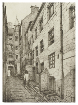 Carrubber's Close from the north