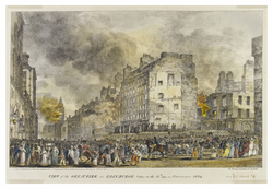 View of the Great Fire at Edinburgh