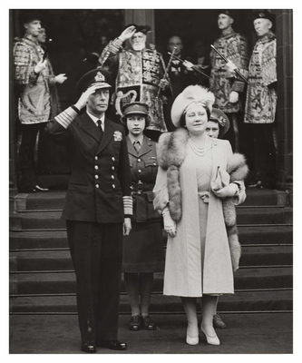 George VI and Queen Elizabeth visit to Edinburgh