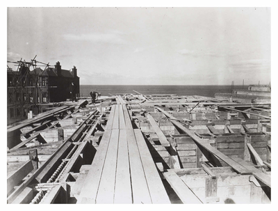 Canopy beams ready for concreting, 17th July 1935