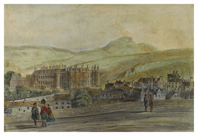 Holyrood Palace and Arthur's Seat from Calton Hill
