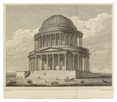 Perspective view of the National Monument for Scotland