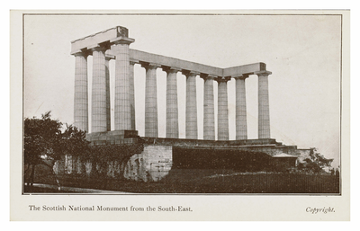 The Scottish National Monument from the south-east