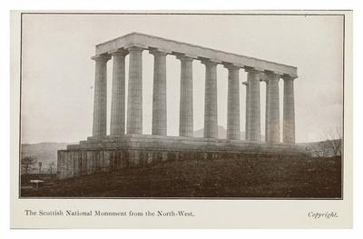 The Scottish National Monument from the north-west
