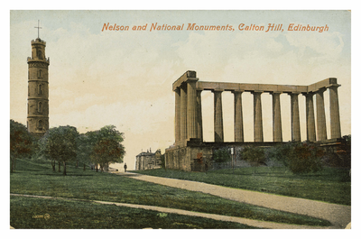 Nelson and National Monuments, Calton Hill, Edinburgh