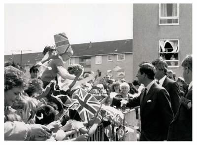 Prince of Wales visits Wester Hailes 31 July 1988